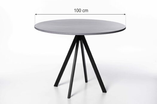 Tischgestell Alois mit runder Tischplatte 100 cm