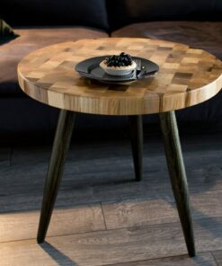 Couchtisch Venus mit drei Tischbeinen aus Holz