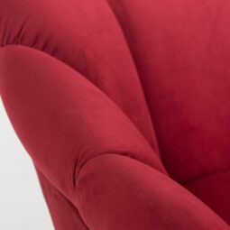 Sessel Blume in Farbe Preiselbeere in Details