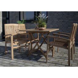 Gartentisch aus Teakholz für Terrasse bis in Sonnenschein
