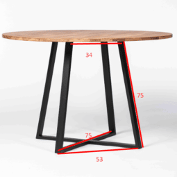 Maße Tischgestell Esstisch Breite Höhe Länge schwarz Metall