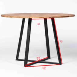 Maße Tischgestell Esstisch Breite Höhe Länge schwarz Metall neu