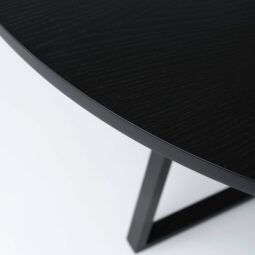 Esstisch OASE 110 cm rund und schwarz in Details