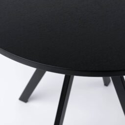 Runder Esstisch Alois 75 cm schwarze mit Tischgestell