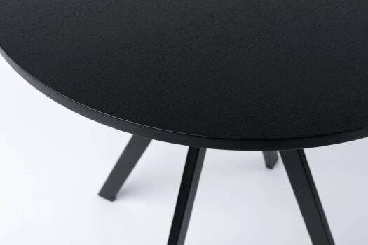 Runder Esstisch Alois 75 cm schwarze mit Tischgestell